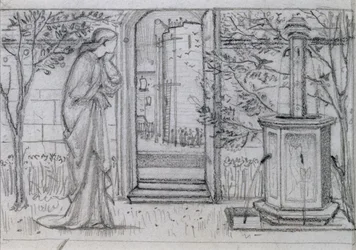 Un estudio para Danae y la Torre de Bronce, 1869-70